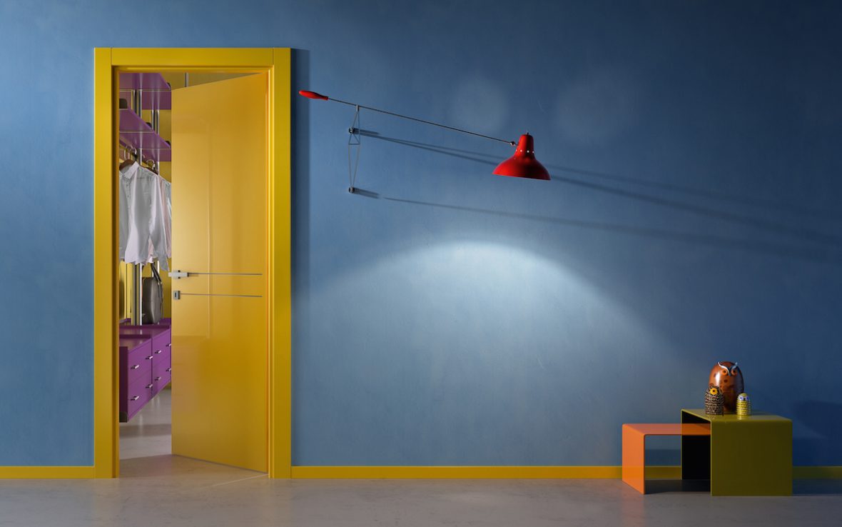 Porta laccata lucida Garofoli 1000colours Duana 2F RAL 1023