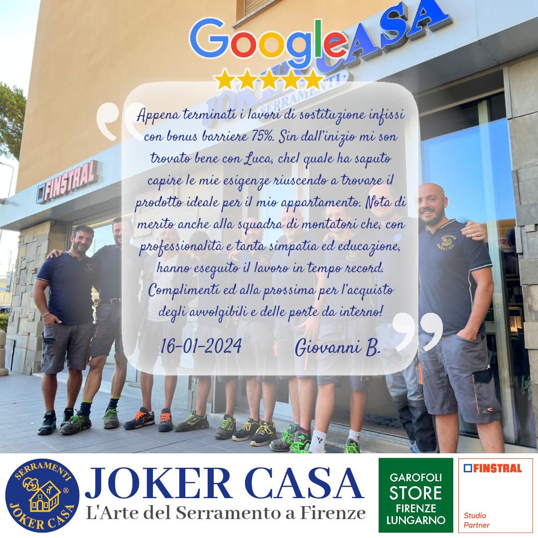 Recensione Joker Casa Serramenti Giovanni B