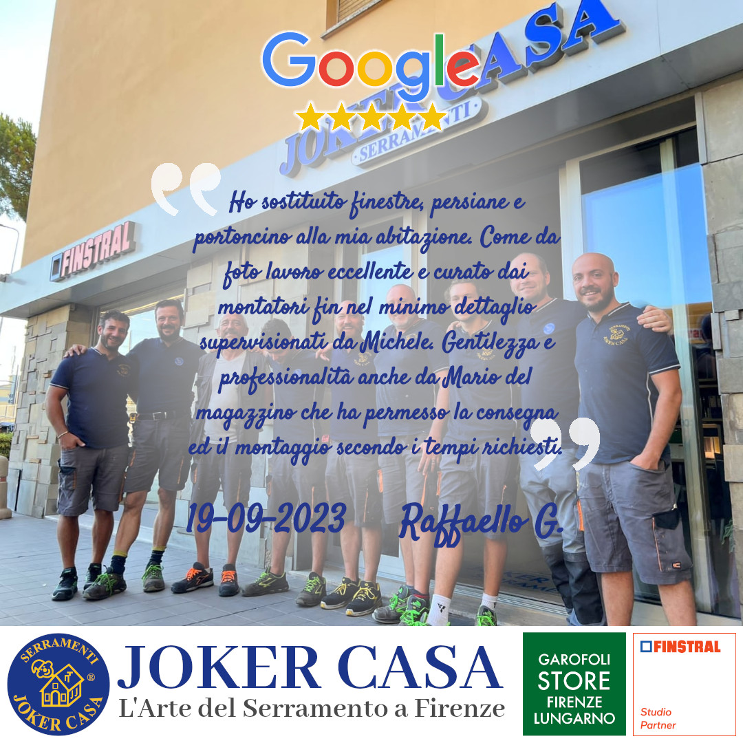 Recensione Joker Casa Serramenti Raffaello G