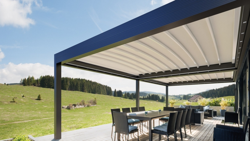 Pergola a 90 gradi Gibus Zenit