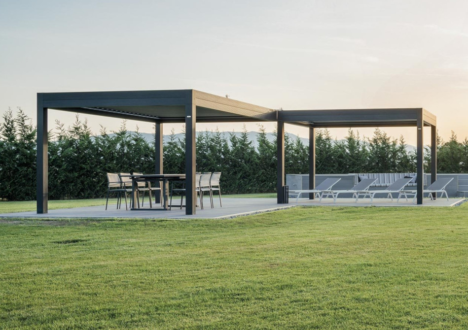 Pergola a 90 gradi gibus